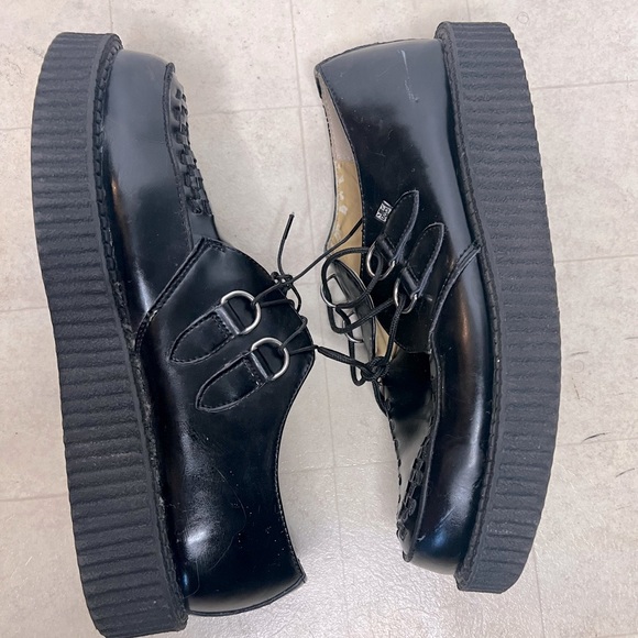 tuk Other - TUK Black Leather Platform Creepers